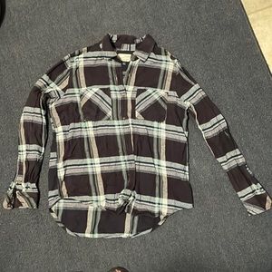 A plaid button up shirt